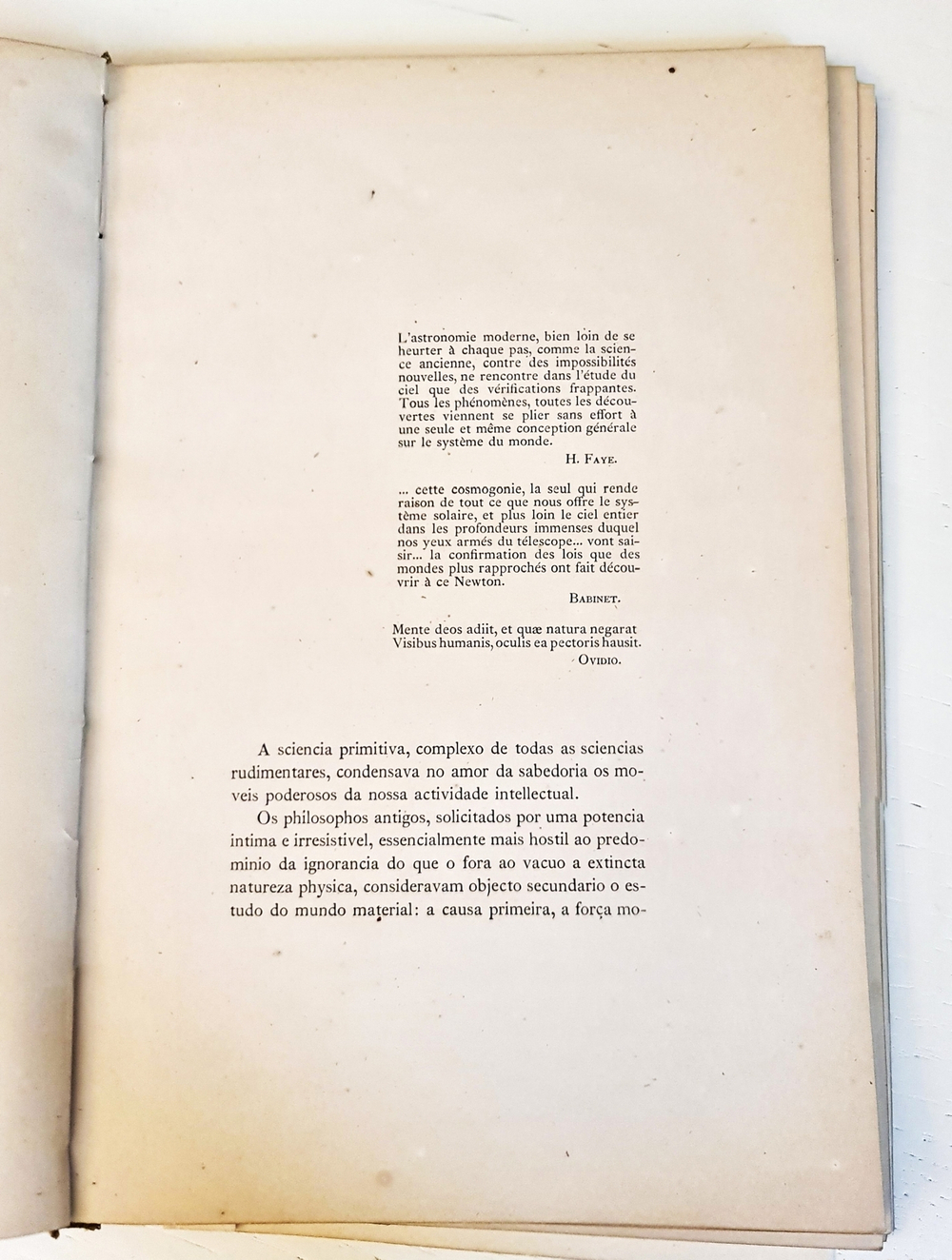 "Astronomia. Sera indefinida a existencia dos Anneis de Saturno?". 1877г.