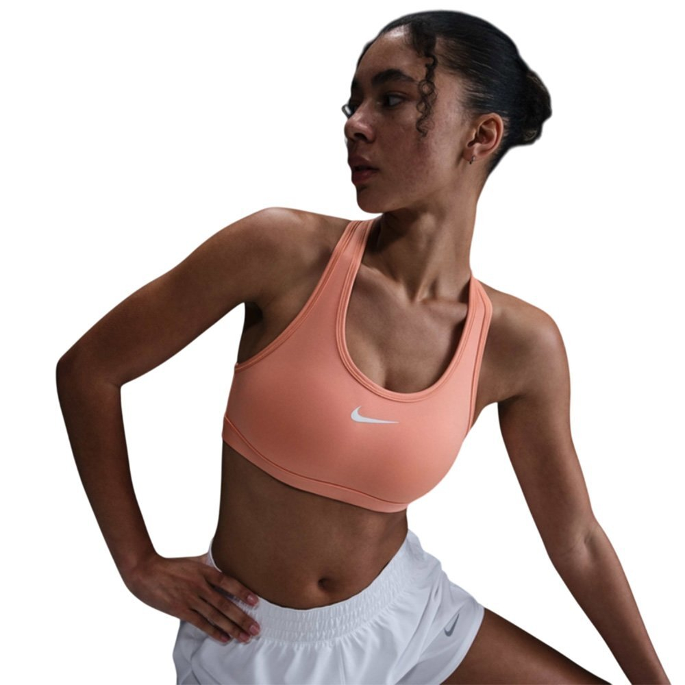 Спортивный женский топ Nike Swoosh Medium Support Bra Orange