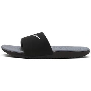 Nike Kawa Slide 'Black Metallic Silver'