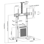 Стойка мобильная для панелей Digis DSM-P2106CB (55-100")