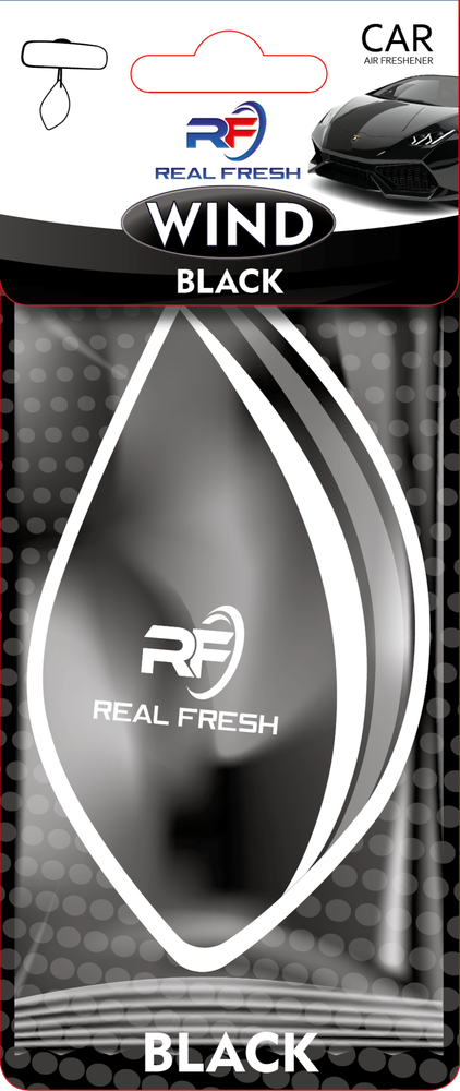ОСВЕЖИТЕЛЬ ВОЗДУХА REAL FRESH WIND BLACK