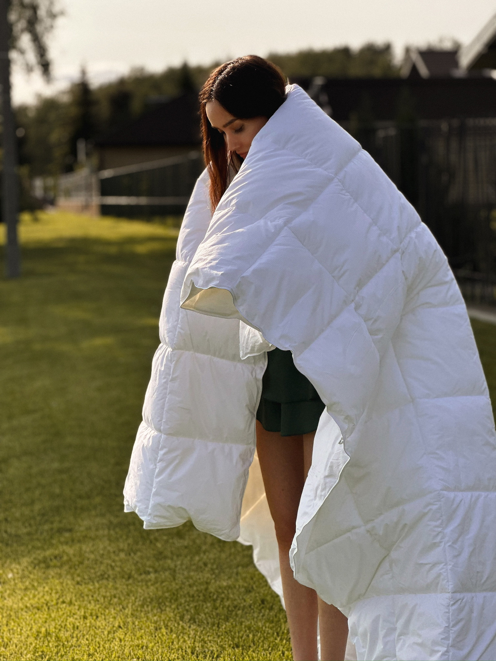 Теплое одеяло с кашемиром 200х230