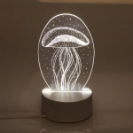 Светильник ночник «3D-Медуза» 20*10см LED 220Вт
