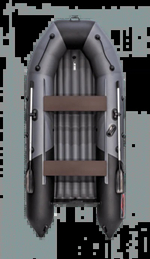 Лодка ПВХ ТАЙМЕНЬ NX 3400 НДНД PRO Серый
