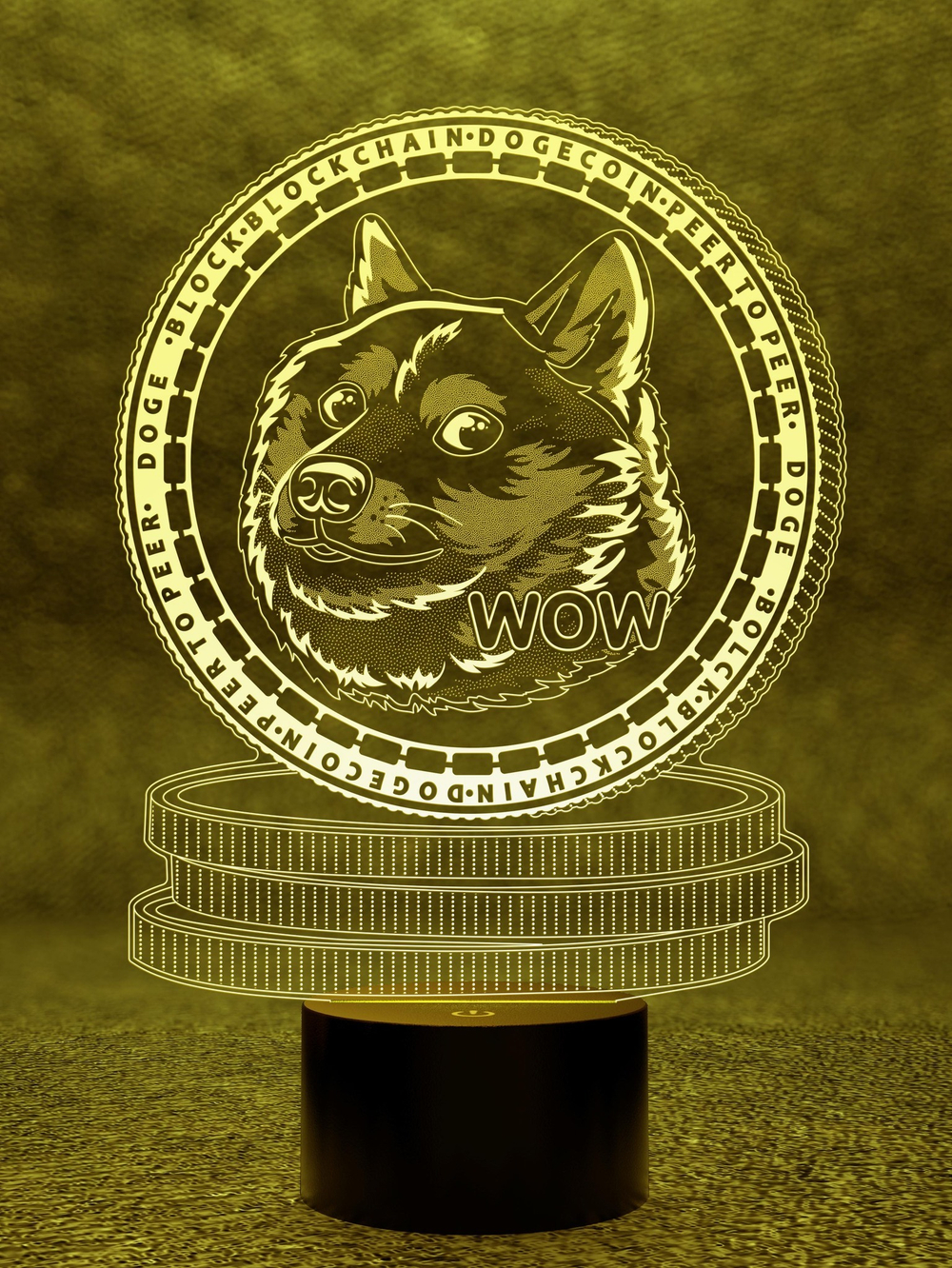 Светильник "Dogecoin"