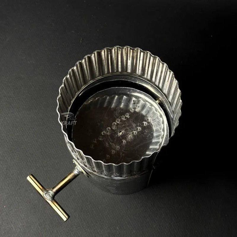 Поворотный шибер вентиляционный для воздуховодов 115 мм, заслонка для вентиляционных каналов