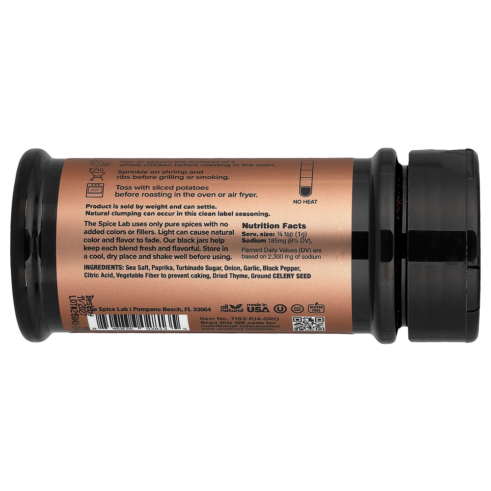 The Spice Lab, Куриная приправа на гриле, 158 г (5,6 унции)