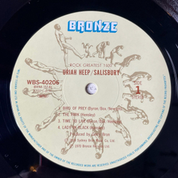 Винтажная виниловая пластинка LP Uriah Heep Salisbury (Japan 1979) (No Obi) Lady In Black
