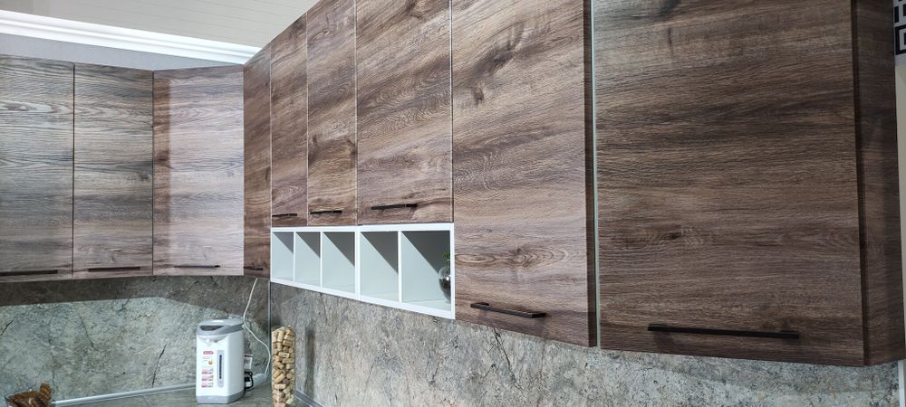 Кухонный гарнитур Лофт Дуб бурый / Ржавчина