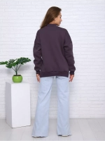 Свитшот утепленный базовый оверсайз