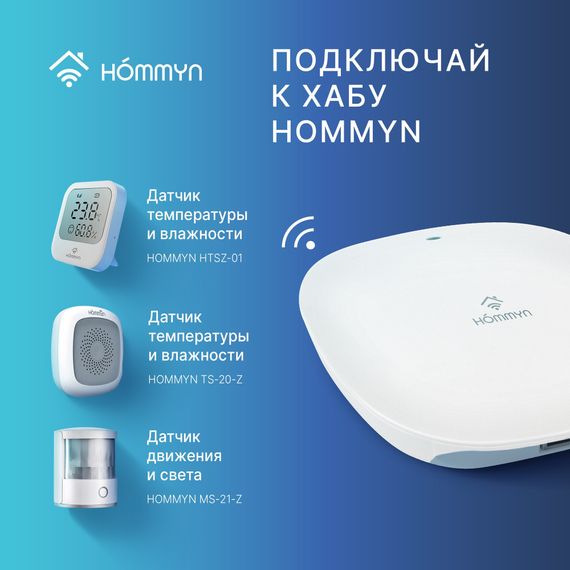 Блок управления (шлюз) HOMMYN Hub HH-01 купить в Москве и Московской области по низкой цене с доставкой по России — (5) Блок управления (шлюз) HOMMYN Hub HH-01 — (5)