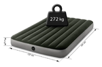 Мaтрас нaдувной Intex 64108 Prestige Downy 137х191х25 см / Крoвать нaдувная Интeкс двухспальная велюровая для дома и туризма