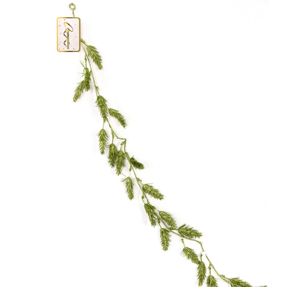 Украшение новогоднее «Сияющая хвоя» 1,80 м, Салатовый