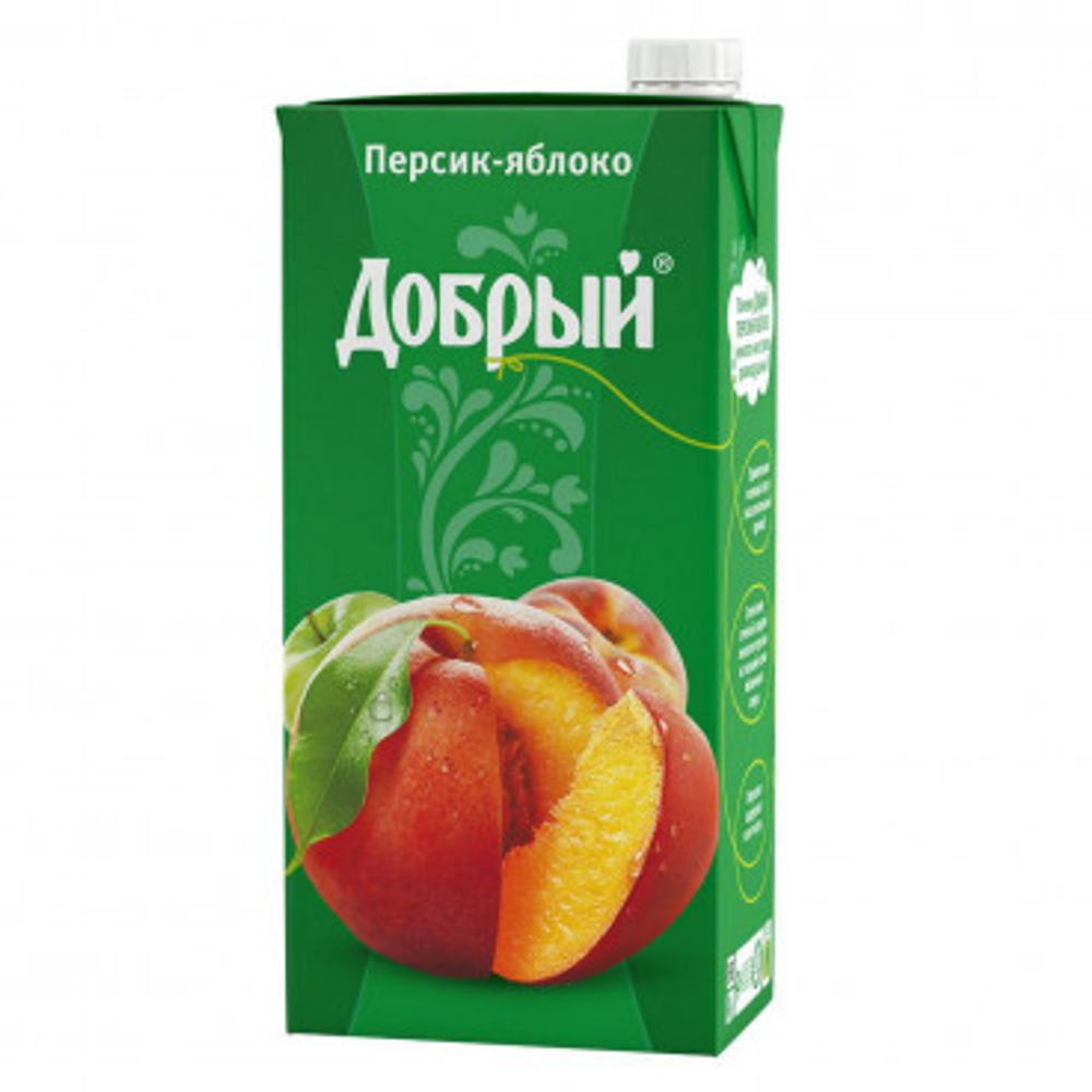 Добрый сок "Яблоко-Персик" 2,0 л. (6шт. в упаковке)