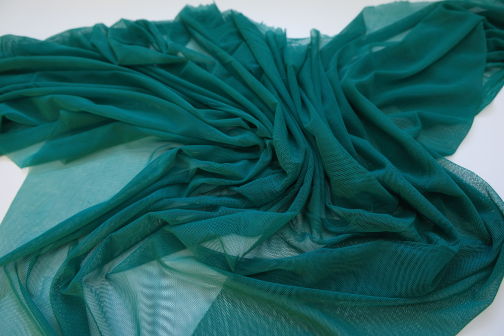 Сетка трикотаж изумрудный