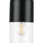 690517 Бра RAMO 1х40W E27 ЧЕРНЫЙ МАТОВЫЙ/ПРОЗРАЧНЫЙ