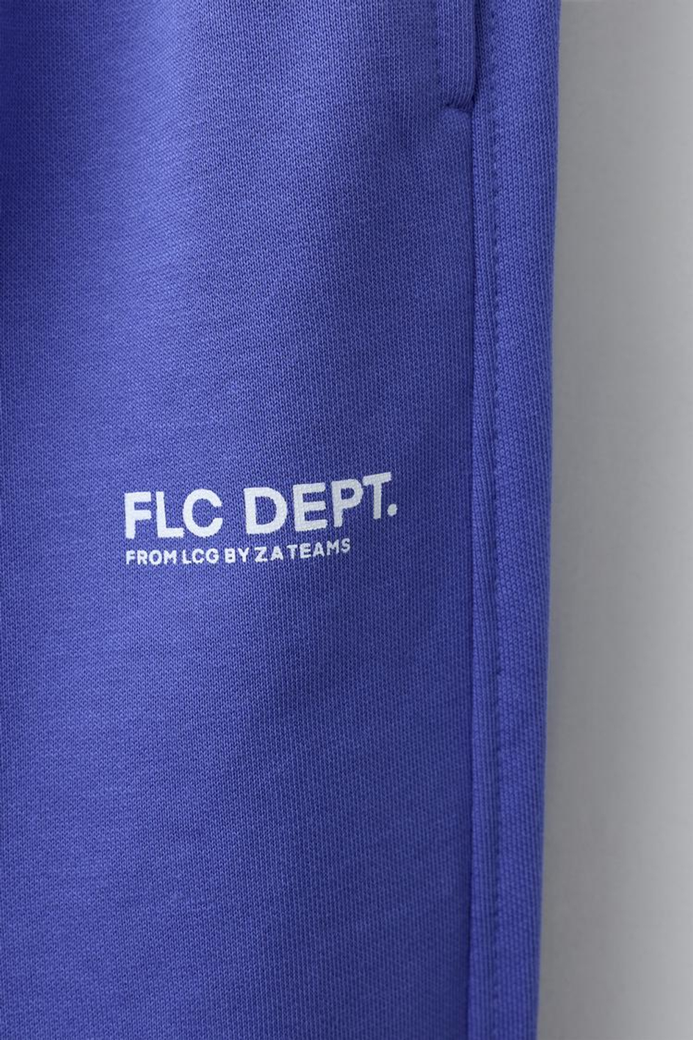 ZARA БРЮКИ-ДЖОГГЕРЫ С НАДПИСЬЮ, ГОЛУБОЙ