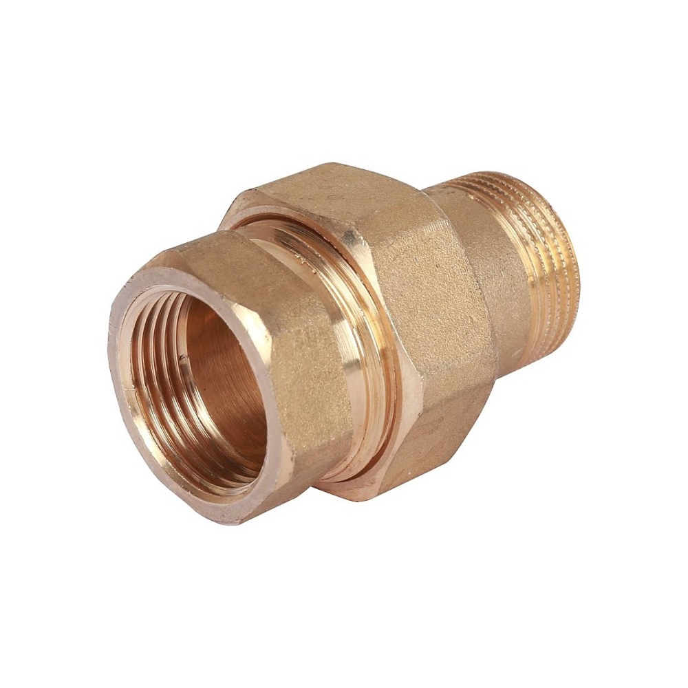 Соединение быстроразъемое (американка) STOUT - 3/4" (ВР/НР, латунь без покрытия, уплотнение o-ring)