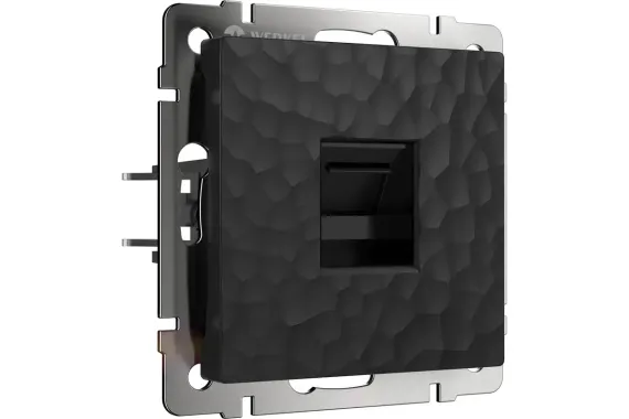 Розетка RJ45 Werkel Hammer черная 36178