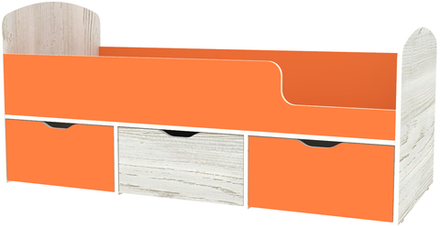 Кровать КарИВи Малыш Мини Винтерберг Оранжевый