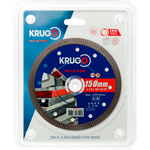 Диск алмазный Турбо ТF по керамике KRUGO MASTER 150х1,5х22,23х10mm, 81021500230