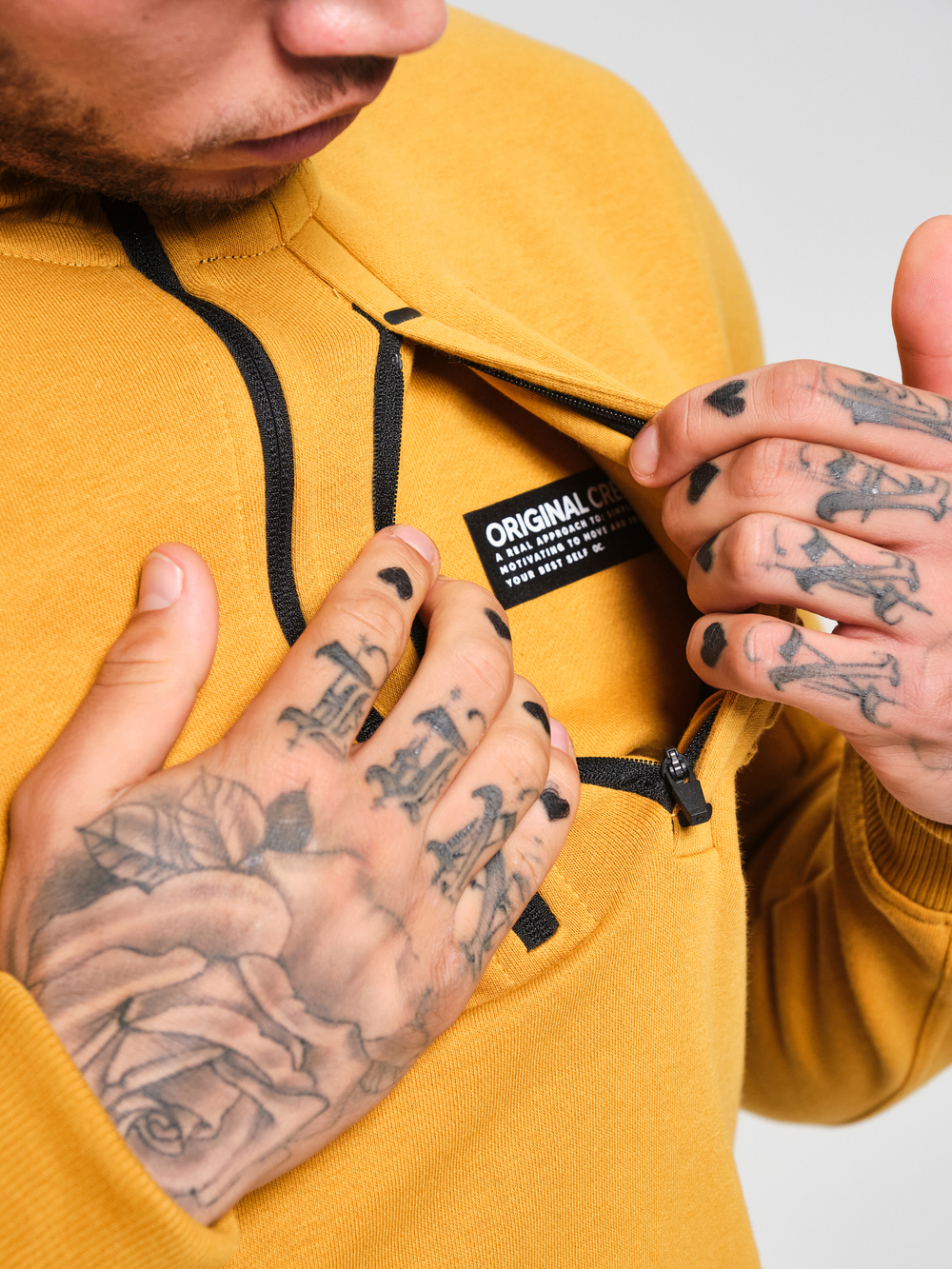 Свитшот с короткой молнией ORIGINAL CREATOR HALF ZIP, Желтый