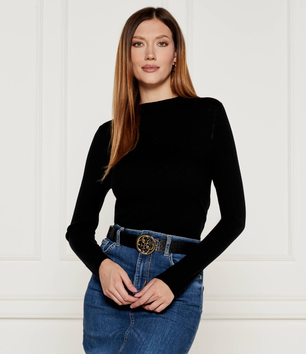 Хлопковый свитер Marc Cain - черный(XC 41.28 M53)