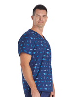 Топ медицинский мужской Cherokee CK692, синий, M