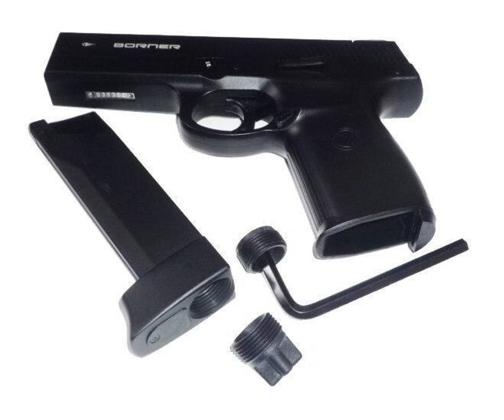 Пистолет пневматический BORNER KMB12 (blowback), кал. 4,5 мм