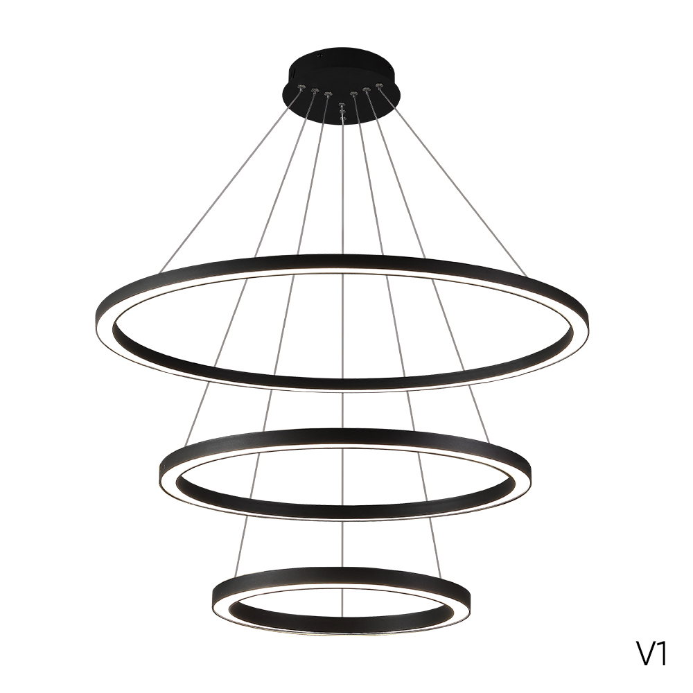 Подвесная светодиодная люстра Crystal Lux FORTUNA SP158W LED BLACK