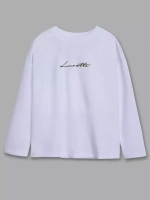 Лонгслив для мальчика, белый, в школу