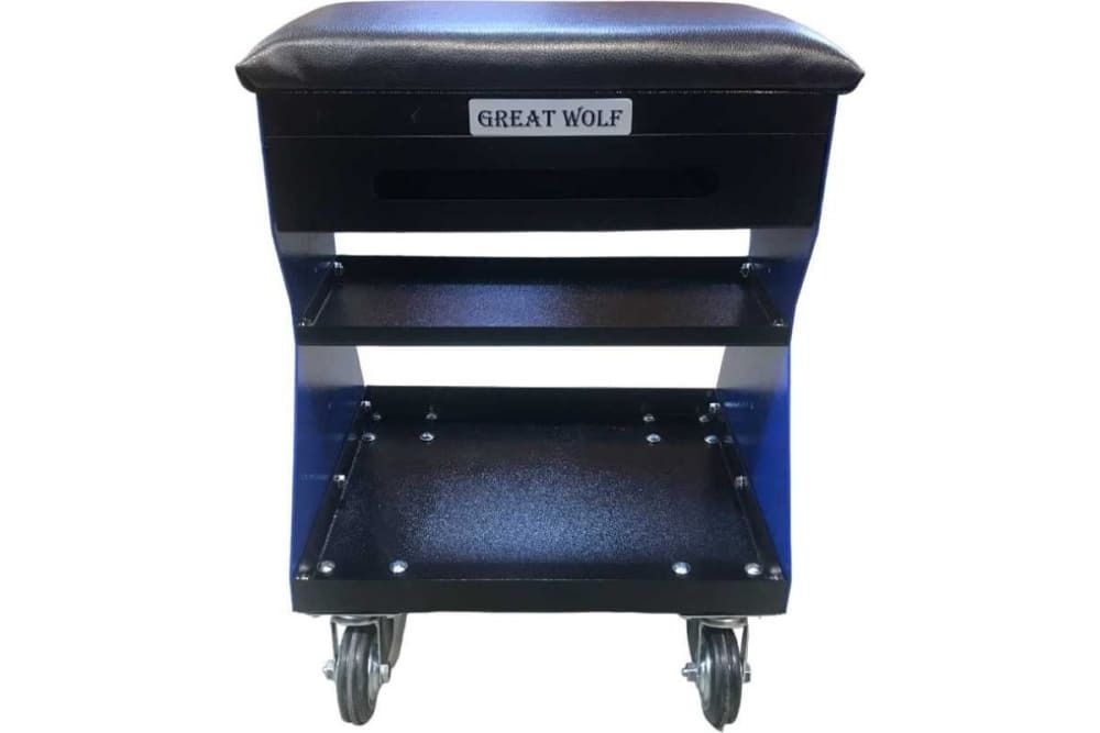 Great Wolf (GWT-B1) Подкатной ремонтный стул (синий)