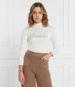 Блузка RHINESTONE LOGO GUESS - белый(W3BR07 Z2YK2)