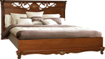 Кровать двойная «Алези» с низким изножьем