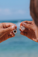 Двойные серьги-трансформеры  «Лунный цикл»