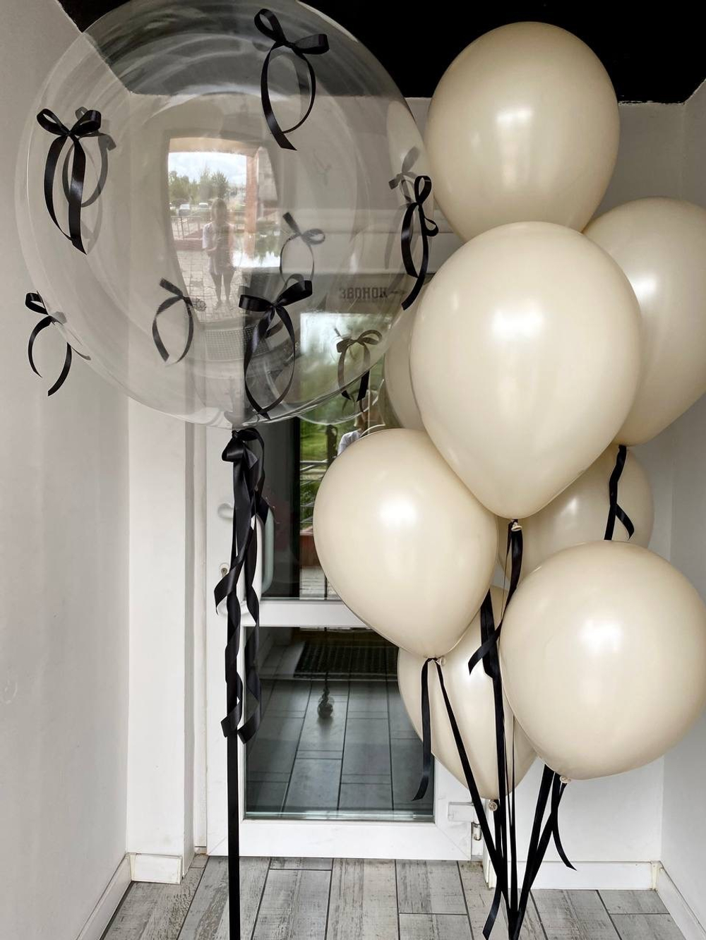 Набор воздушных шаров с бантиками №962