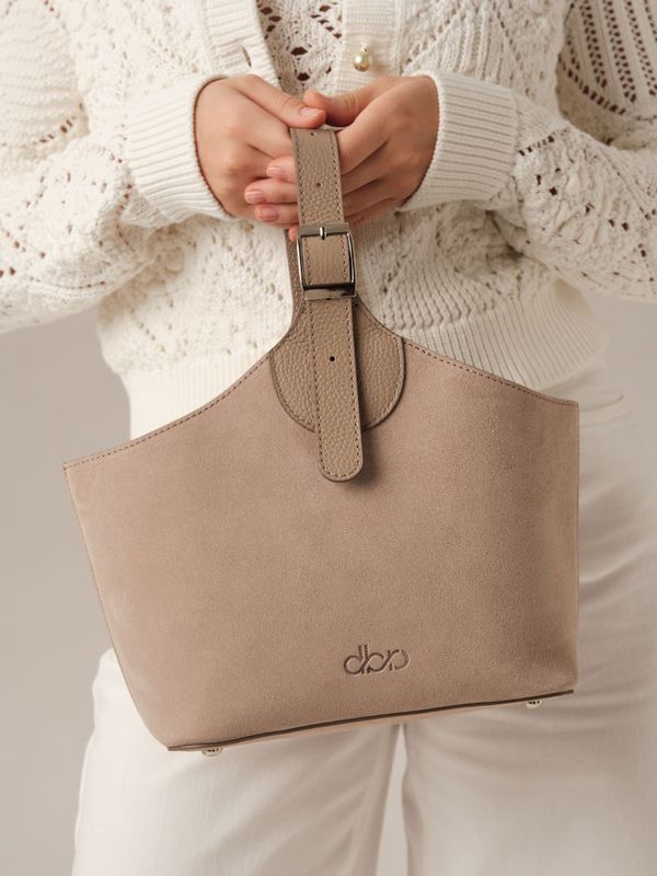 Замшевая сумка DBR Provence 31398 ваниль