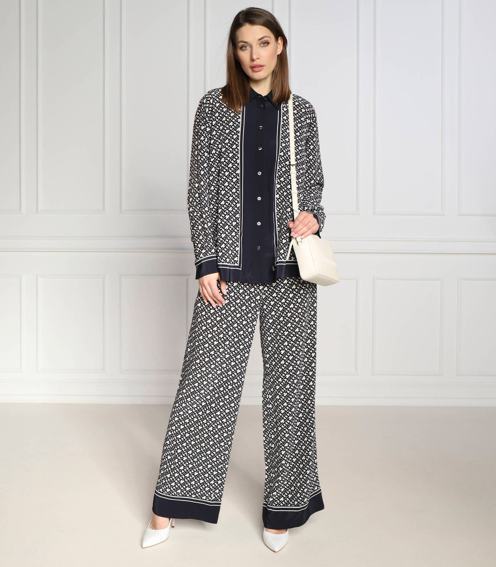 рубашка th monogram Tommy Hilfiger - темно-синий(WW0WW38281)