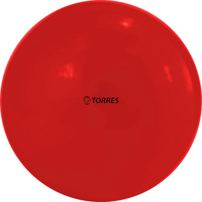 Мяч для художественной гимнастики однотонный TORRES, AG-15-01, диам. 15 см, ПВХ, красный