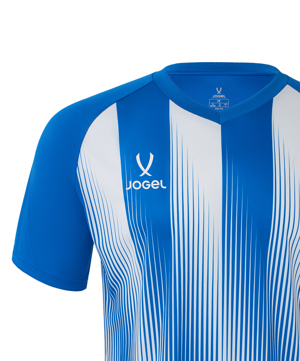 Футболка игровая Jogel Camp Striped Jersey, синий Z2/белый 00