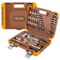 Набор инструментов 82 пр. 1/4''3/8''(6гр.)(4-22мм) FORSTIME FT-4821-5DS-м