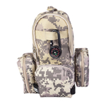 Пенал - косметичка Alingar, ткань, молния, три кошелька-кармана, брелок-компас, 210 х 170 х 40 мм, "Compass", ассорти комуфляж