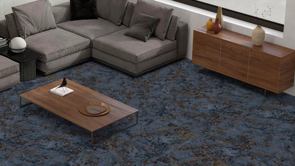 Глазурованный керамогранит Azul Metal 60x120 см 1.44 м² матовый цвет синий