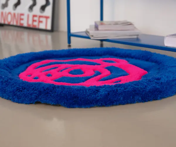 Коврик-лежанка синяя, 70х70