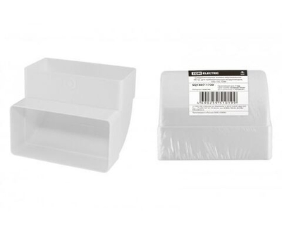 Соединительное колено 90 гр. плоск. воздух. с кругл. 60х120/D100,, TDM SQ1807-1754