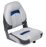 Сиденье Premium Hi-back Qualifier, серое с темно-серым и синим (10252322)