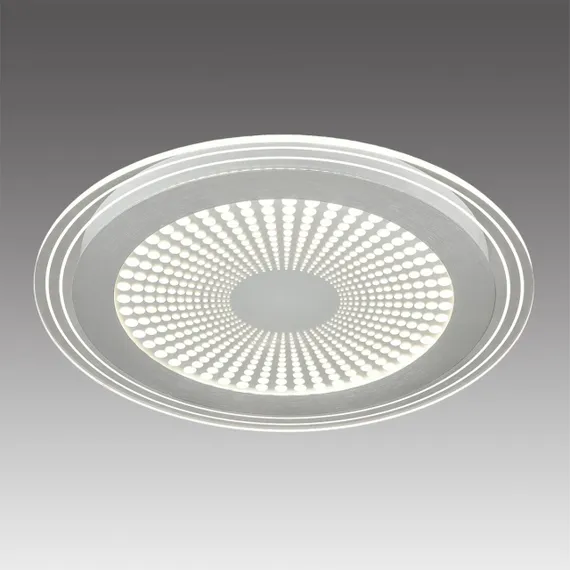 7739/80L MITRA LED SN 603 Светильник металл/акрил/белый/серебряный/прозрачный LED 80Вт 3000-6500К D480 IP20 пульт ДУ PROMISE