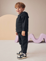 Толстовка с капюшоном и джоггеры в комплекте для мальчика Next N96-327, Черный