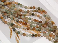 Нить бусин из тонированного кварца 8,5мм