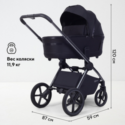 Детская коляска Rant Falcon Soft Therm 2 в 1 Black